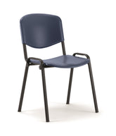 ISO Stacking Chair Blue Poly Black Frame BR000058 DD